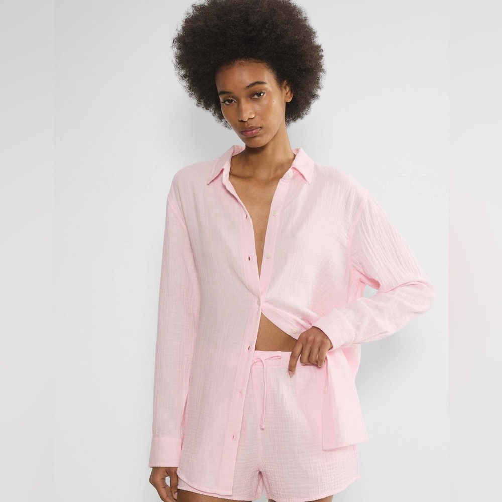NWOT ARITZIA MOON LIGHT BITTON DOWN OINK SHIRT SIZE M